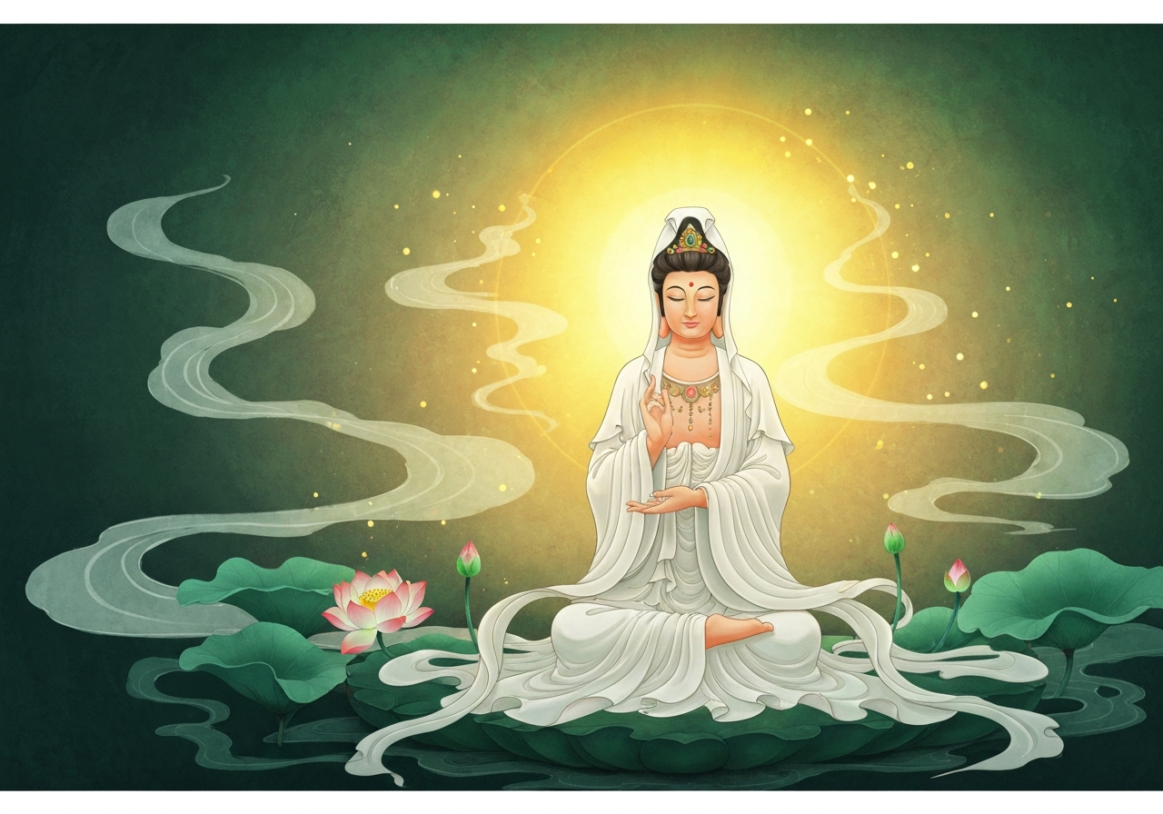The Merchant's Empty Hands — When Guanyin Receives What the Heart Offers