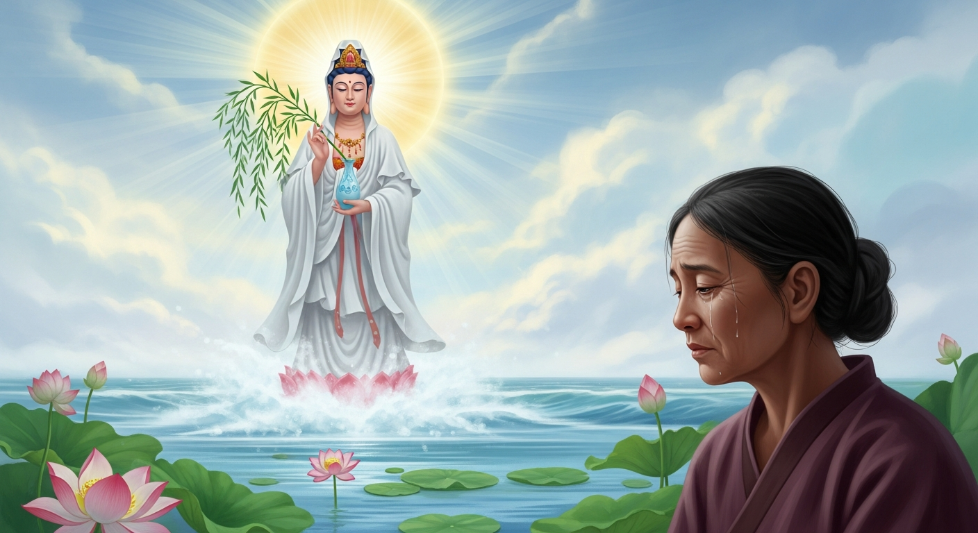The Widow and the Lotus — Guanyin's Gift in the Darkest Hour